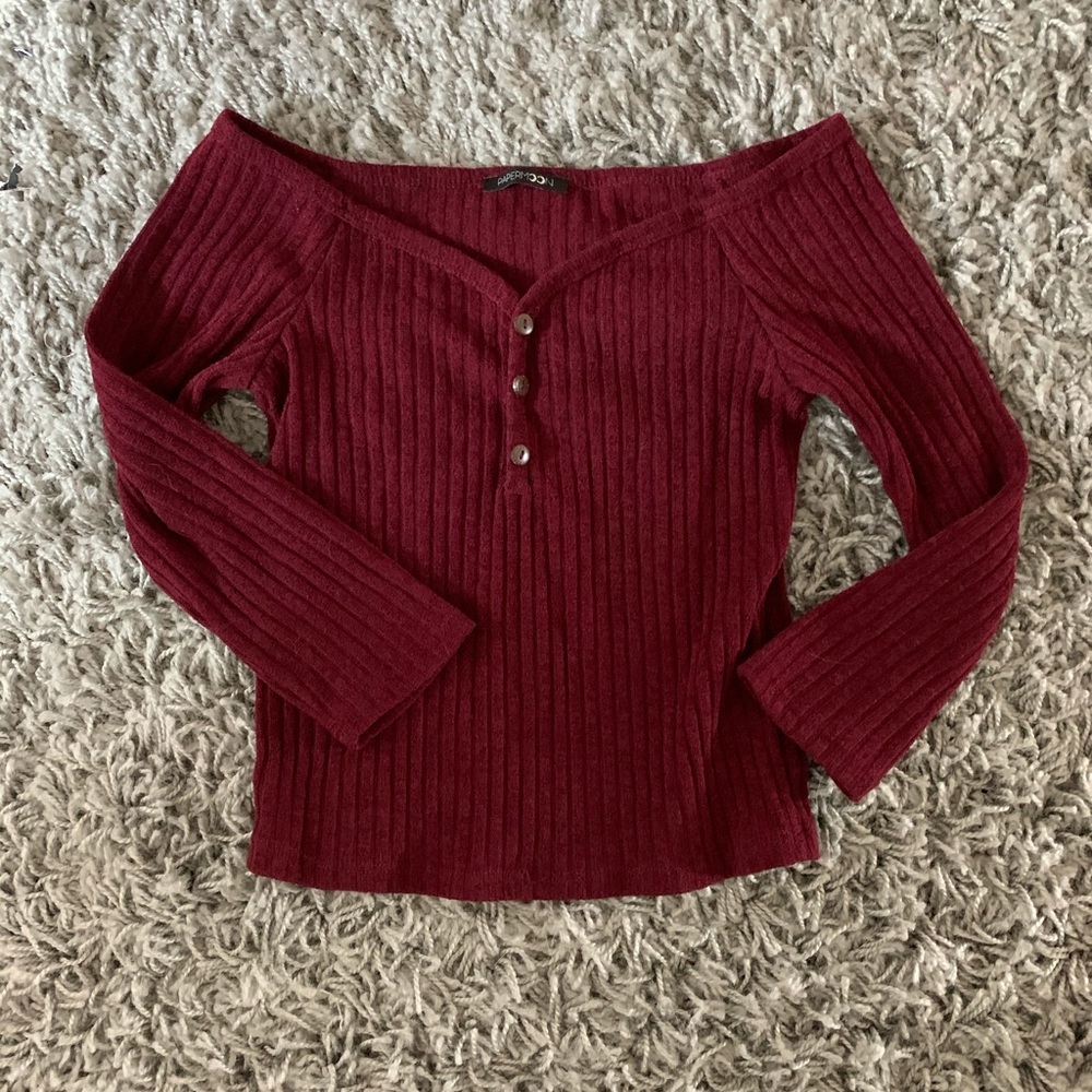 Cropped Off the Shoulder Top